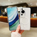 Transparent For Magsafe Case for Xiaomi Mi 15 14 13 Pro Ultra 13T 14T Redmi Note 13 14 4G 5G Magnetic Shockproof Hard Cover