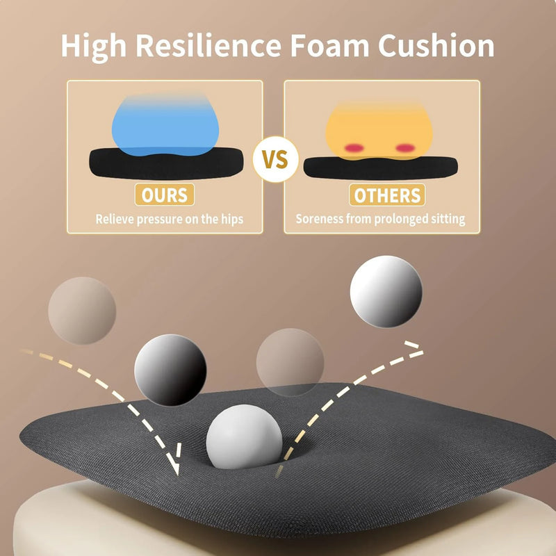 Naspaluro Office Chair Ergonomic Mesh Flip-Up Arms Gaming Chair with Mid Back Cushion Lumbar Support for Home Bedroom Working