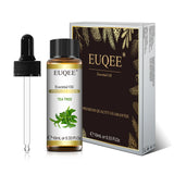 Óleo Essencial Natural de Plantas EUQEE 10ml com Conta-gotas para Difusor e Umidificador – Lavanda, Jasmim, Eucalipto e Baunilha