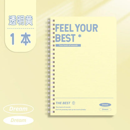 A5 B5 Thickened Spiral Notebooks Perforated Pages Loose-leaf Notebook for Students School Office Stationery Supplies