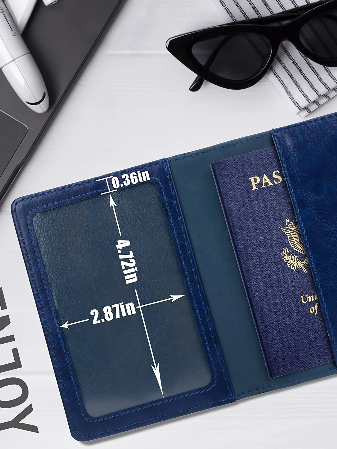 Passport Holder Cover Wallet Travel Essentials RFID Blocking Leather Card Case International Travel Must Haves Travel Accessorie