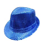 Stylish Unisex Hemming Sun Carnival Hat Unisex Stage Performance Sequins Hat