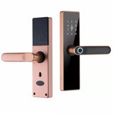 H4 Tuya Electronic Lock Wifi Smart Door Lock Fingerprint Lock Password IC Card Key USB Charge For Smart Home