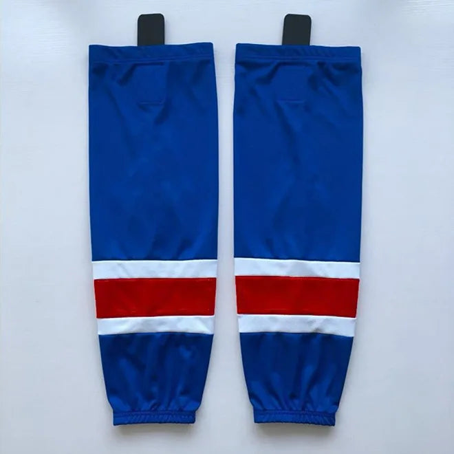 1 Pair Multiple Colors Knit Ice Hockey Socks 100% Polyester Team Training Socks Practice Socks Hockey Equipment Sports Sock