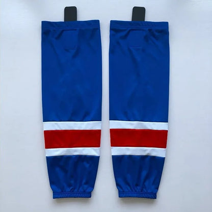 1 Pair Multiple Colors Knit Ice Hockey Socks 100% Polyester Team Training Socks Practice Socks Hockey Equipment Sports Sock