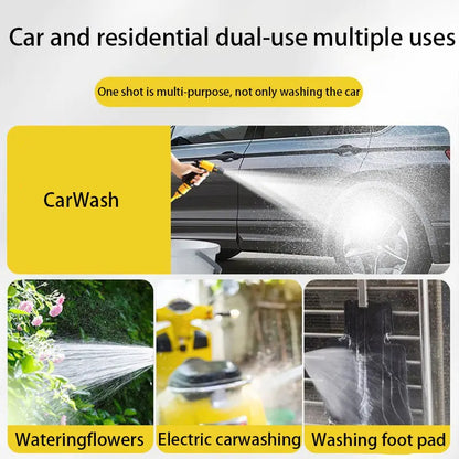 Car Wash water gun high-pressure household sprinkler washing garden balcony expansion and pressurization hose brush car wash