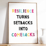 Mental Health Poster Encouragement Prints Calm Corner Canvas Painting Therapy Wall Art Picture Classroom Home Decoration