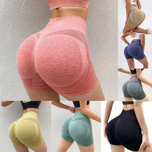Pantalones cortos deportivos para mujer, nuevos pantalones cortos de ciclismo, jogging, fitness, cintura alta, push up, leggings para gimnasio, ropa de yoga para mujer.