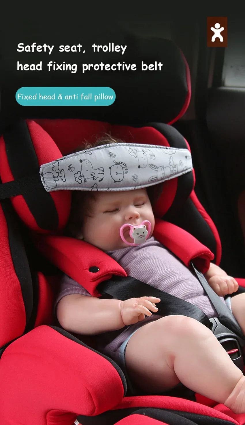 For Kids Toddler Auto Seat Travel Sleep Aid Head Fixed Strap Baby Car Safety Belt Auto Seat Belts Sleep Aid Head Support