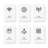 Repetidor WiFi de 300 Mbps, extensor WiFi inalámbrico, amplificador WiFi de 4 antenas, 5G, 2,4G, red de doble banda, enrutador de señal de largo alcance