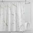 Cortina de ducha impermeable de mármol, cortina de ducha impermeable para decoración de baño, cortina de ducha impresa, lavable, con ganchos