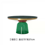 Artistic Glass Coffee Tables, Creative Design End Tables for Living Room , Stylish Accent Tea Table with Various Sizes & Colors