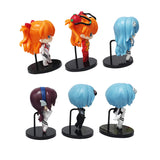 Bandai 1Pcs Random Style 10CM 2025 Anime EVA Asuka Ayanami Rei Q Version Kawaii Figure PVC Model Toys Doll Gift