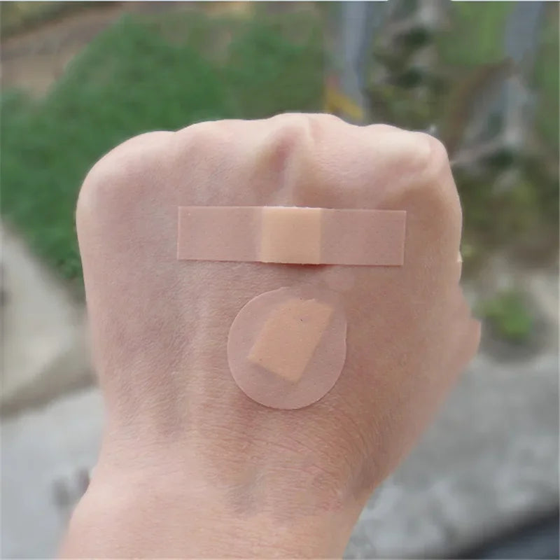 100pcs/set Waterproof Breathable Adhesive Plaster Hemostasis Wound Sticker Dressing Band Aid for Children