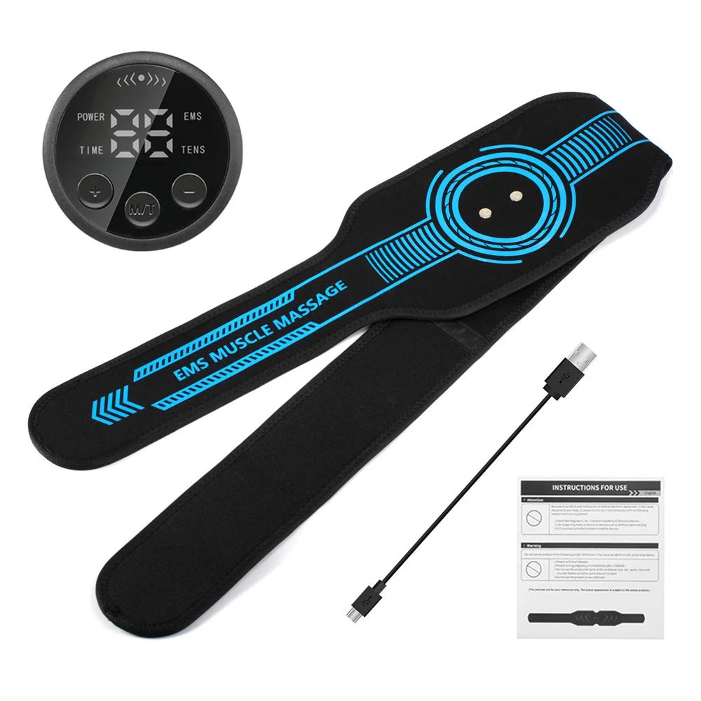 EMS Belt Massage Set Abdominal Fitness Device Intelligent Belt Full Body Muscle Stimulation Trainer USB Charging Version
