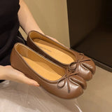 Summer Women's Bowknot Flat Tabi Ninja Shoes Pig Toe Slippers Lazy Person Horse Hoof Shoes Women Split Toe Mocassines Loafers