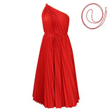 Vestido plisado de una pieza de talla grande para mujer de verano 2023, vestido informal holgado para fiesta, elegante y hermoso 