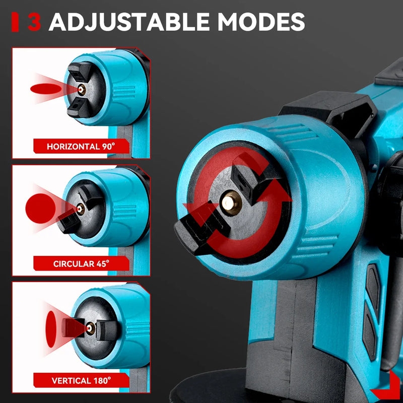 1000ML Electric Spray Gun Cordless Paint Sprayer Auto Furniture Household Sprayer Flow Control Power Tool For 21V 18V Battery