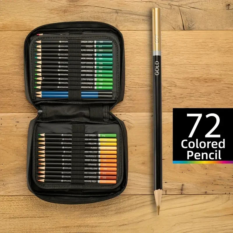 72/120/180/260 Color Lead Pencil Set - Vibrant Watercolor-Style Pencils, Erasable, Perfect for Artists & Beginners, Art Supplies