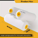 10 pcs Sponge Paint Roller Small Mini White Durable Foam Paint Roller Covers Replacement Paint Roller Nap Art Sets Painting
