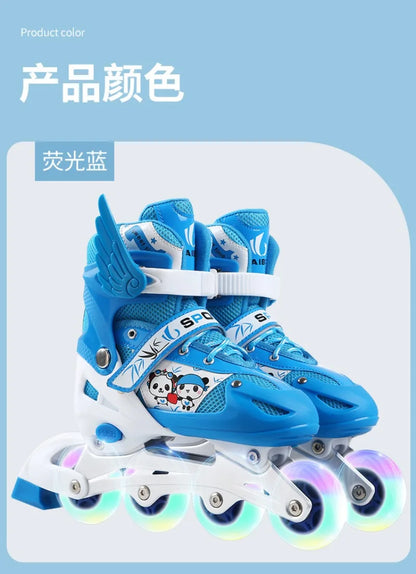 Factory Cheap Price Hot Selling in Stock Boys and Girls Skating Shoe Kids Inline Roller Quad Skates