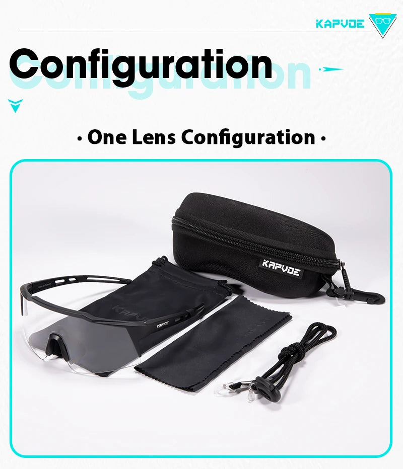 Kapvoe Photochromic Teenager Kids Cycling Sunglasses Sport Bicycle Glasses UV400 Child Goggle Outdoor Boys Girls Running Eyewear