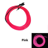 10/5/3/2/1M Glow EL Wire Neon Cable Christmas Dance Party DIY Costumes USB Switch Light Battery Voice control Lamp LED Mask Ball