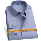 New Fabric 80% Cotton 15% Elastic Silk 5% Spandex No-Iron Anti-Wrinkle Men's Long Sleeve & Short Sleeve Formal Shirts
