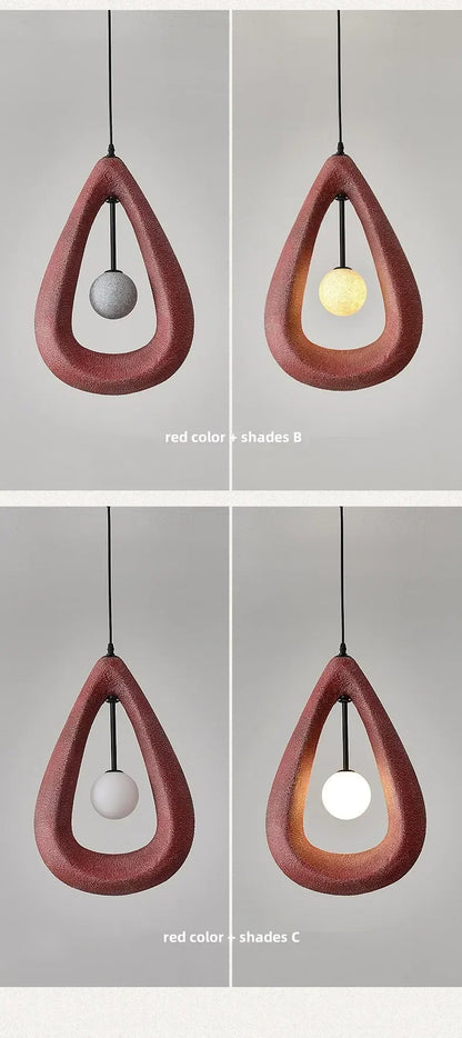 Japanese Wabi Sabi Pendant Light Nordic Dining Room Ceiling Chandelier Home Decor Bar Table Kitchen Island Creative Hanging Lamp