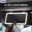 Espelhos interiores do carro placa de viseira solar led hd espelho de maquiagem para meninas feminino recarregável luz de preenchimento universal fino espelho de vaidade