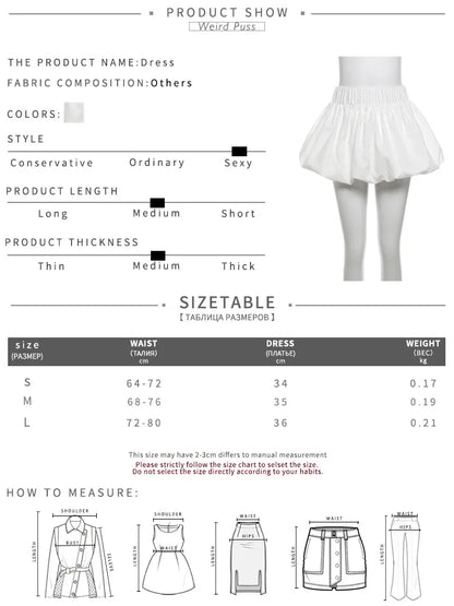 Nibber Ball Gown Skirts Women Y2K Hottie 2024 Summer Trend Midnight Waistband Miniskirts Birthday Basic Streetwear Wild Bottoms
