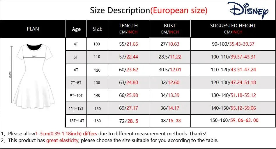 Summer New Children's Clothing 3d Printed Romantic Stitch Cute Girl Short-Sleeved Dress 3-14 Years Old Kids Performance Clothing