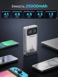 MOVESPEED M25Pro 25000mAh Power Bank 140W Type C PD Fast Charging PowerBank External Portable Charger for MacBook Lenovo Laptop