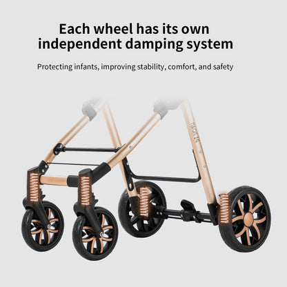 Baby Stroller Baby 3 in 1 Stroller Baby Lightweight Cars High Landscape Luxury Carriage for Newborn Travel Pram Portable Trolley