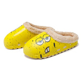Pantuflas de felpa para hombre, suaves, cálidas y cómodas, de algodón para interiores y el hogar, a la moda para invierno. 