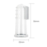 Super Soft Pet Finger Toothbrush Teddy Dog Brush Bad Breath Tartar Teeth Care Tool Dog Cat Cleaning Silicagel Pet Supplies
