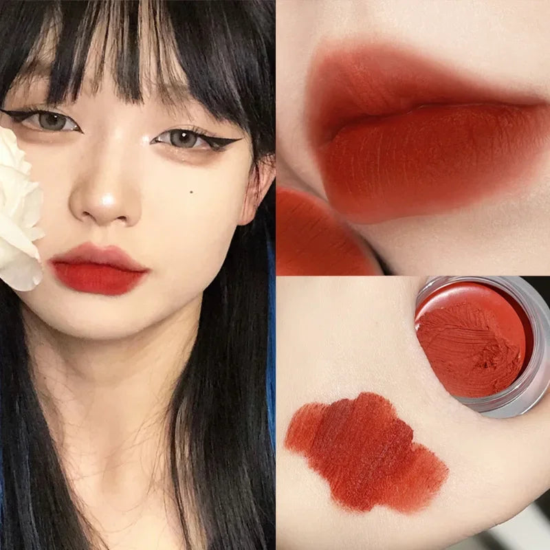 Korean Female Cosmetics Cute Makeup Matte Lipstick Care Lip Plumping Gloss Mud Tint for Lips Lipgloss Base Long Lasting Lip Dye