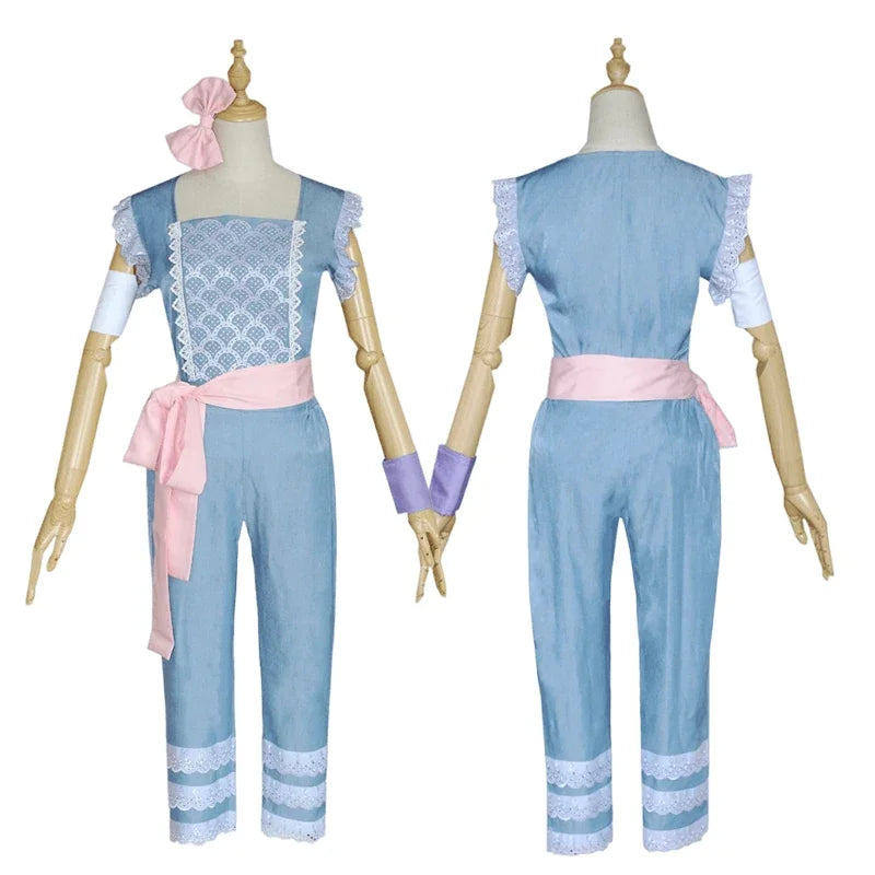 ToyStory 4  Dis-ney Little Bo Peep Cosplay Clothes Cloak Suit Anime Bo Peep Cosplay Costumes for Women Halloween Party Costumes