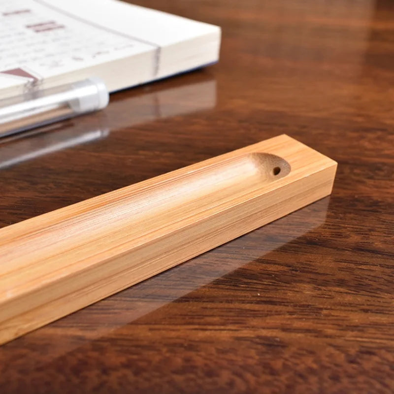 Handcrafted Bamboo Incense Holder Sandalwood Coil Base Serene Elegance Home Yoga Studio Decor Meditation Relaxation Accessory