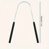 1PCS Stainless Steel Tongue Scraper Oral Tongue Cleaner Brush Tongue Toothbrush Oral Hygiene High Quality Tounge Scraper