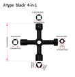 Electric control cabinet car elevator cross key wrench water meter valve key internal triangle wrench multi-purpose tool