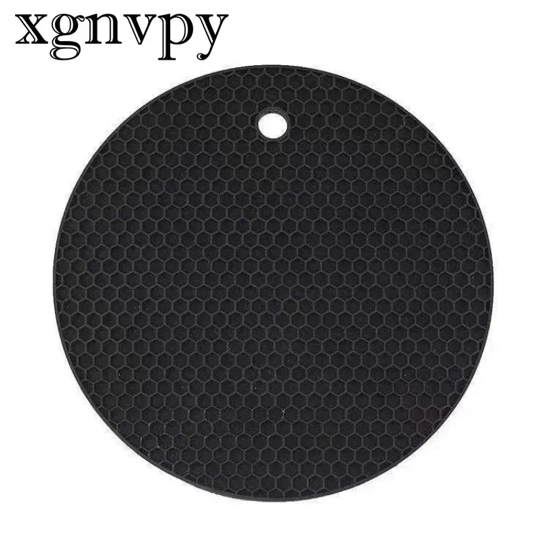xgnvpy Silicone Mat Coaster Food Grade Non-slip Placemat Table Protection Kitchen Accessory Gadget Round Cup Mat