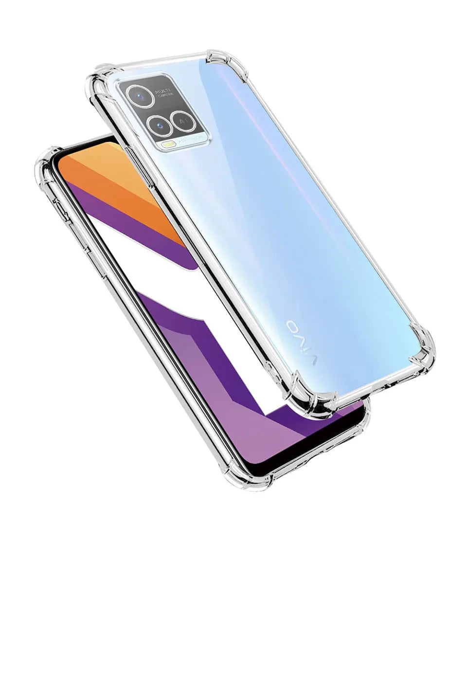 For VIVO Y33s Case 2021 Silicone Soft Shockproof Transparent Cover For Vivo Y33S Clear Phone Cases For vivo Y33s Fundas Coque