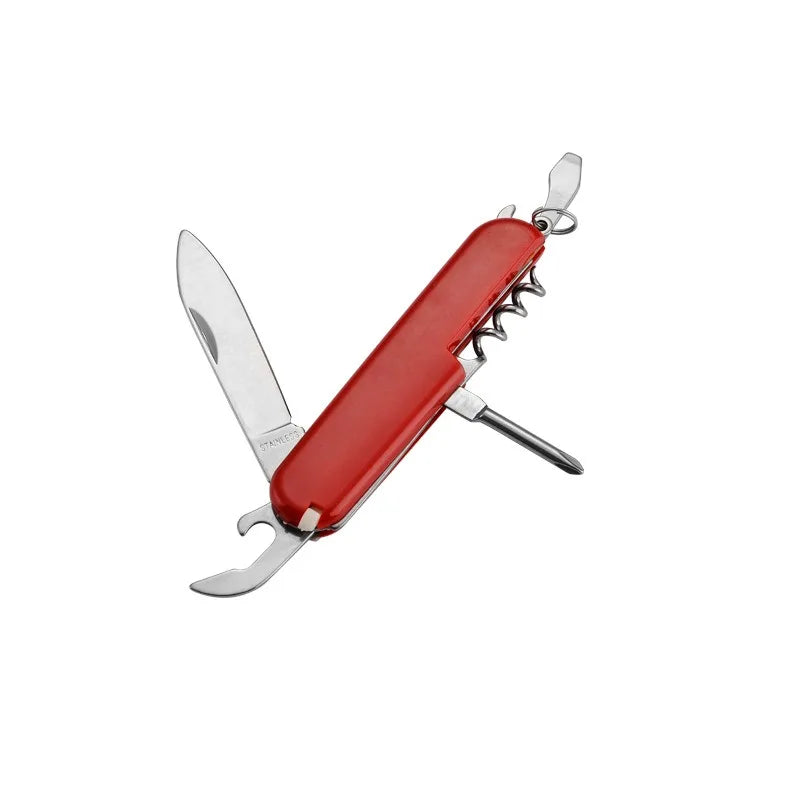 Swiss Army Knife Multi-functional Outdoor Portable Self-defense Folding Knife Tool Pliers Mini Knife Set