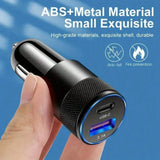 Olaf USB Type-C Car Phone Adapter Fast Charging, Quick Charge 3.0, 68W, PD, iPhone 13, 12, Xiaomi, Huawei, Samsung S21