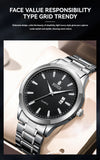 RUIGE Fashion Men's Watch Roman Scale Minimalist Men's Famous Watch Night Glow Waterproof Trendy Watch