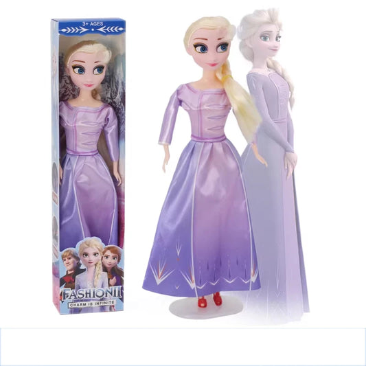 2026 New Arrival Frozen 2 Princess Dolls Set, 30cm Movable Joint Elsa Anna Action Figures, Best Gift for Girls Birthday