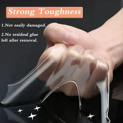1M/3M Nano Double Sided Tape Heavy Duty Transparent Adhesive Strips Strong Sticky Multipurpose Reusable Waterproof Mounting Tape