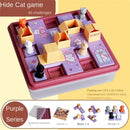 Juego de mesa de rompecabezas con gato oculto, caja exprés, desafío, espacio, planificación, pensamiento lógico, entrenamiento, juguete de escritorio para niños 
