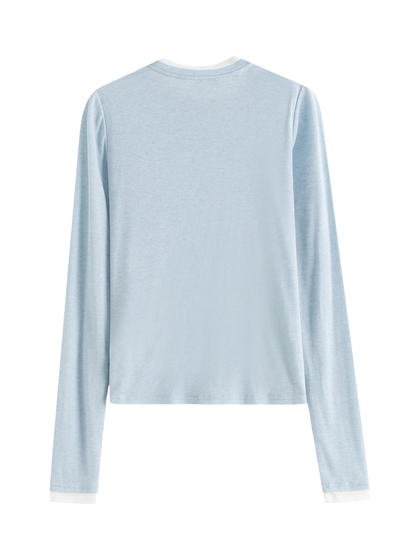 Suéter FSLE de manga larga para mujer, 19,1 % lana, suave y fino, para oficina, otoño, 24FS13096